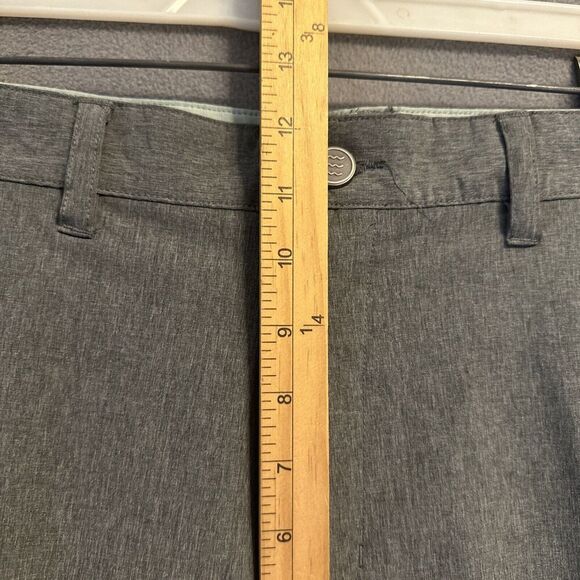Free Fly Hybrid Shorts Mens Size 32 Dark Gray Chino Performance Stretch Golf 7" - Picture 8 of 12